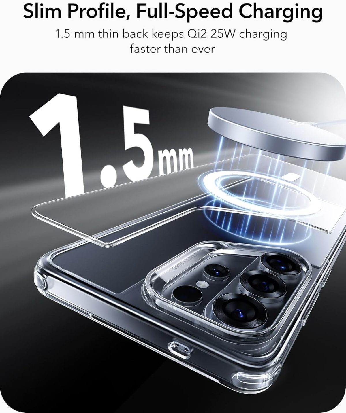 ESR Classic Hybrid clear MagSafe case back