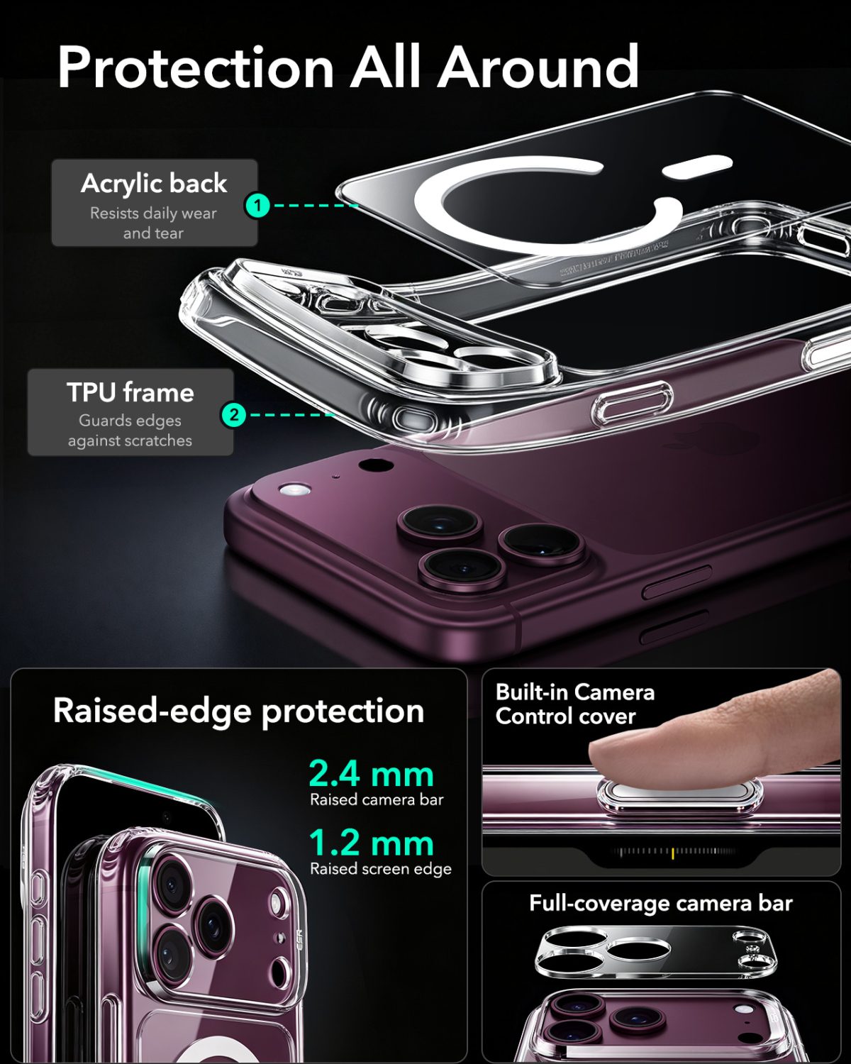 ESR iPhone 1817 Series Classic Hybrid Case (Clear)