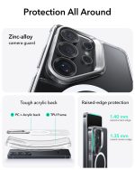 ESR Classic Hybrid Case For Samsung Galaxy S26 Series with MagSafe - Clear