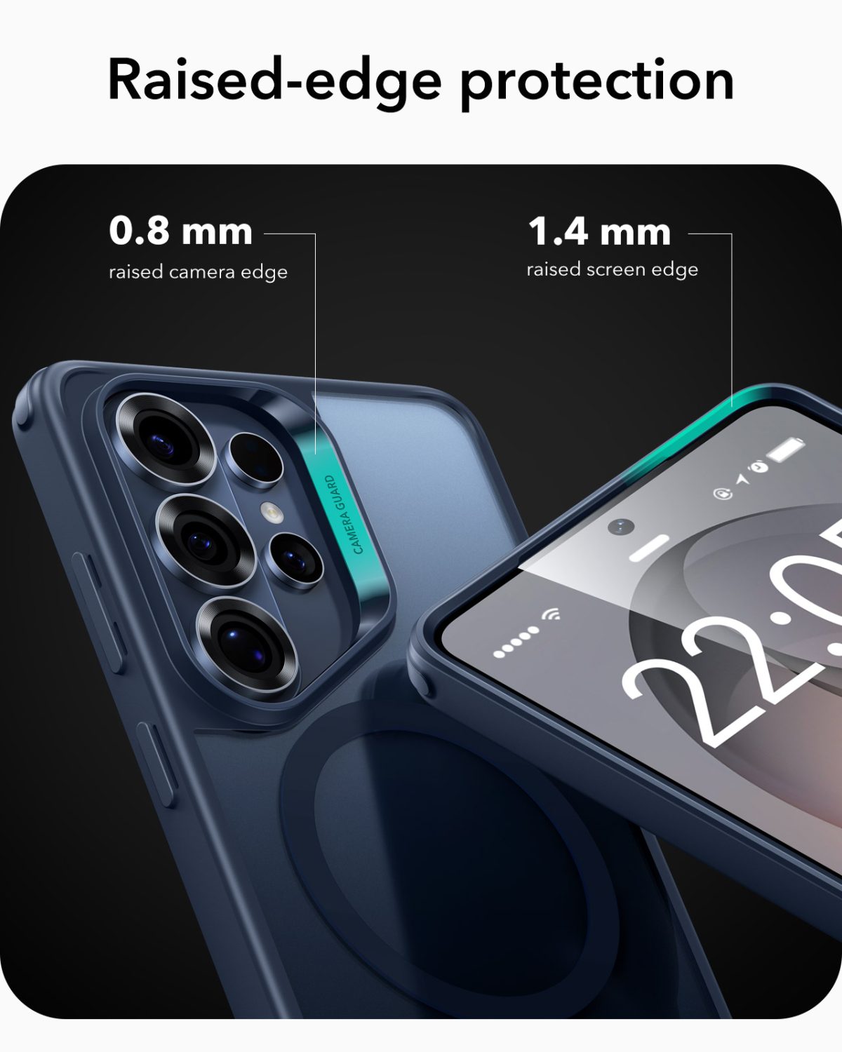 ESR Case for Samsung S26 Ultra- Classic Hybrid with MagSafe- Frosted Blue Color