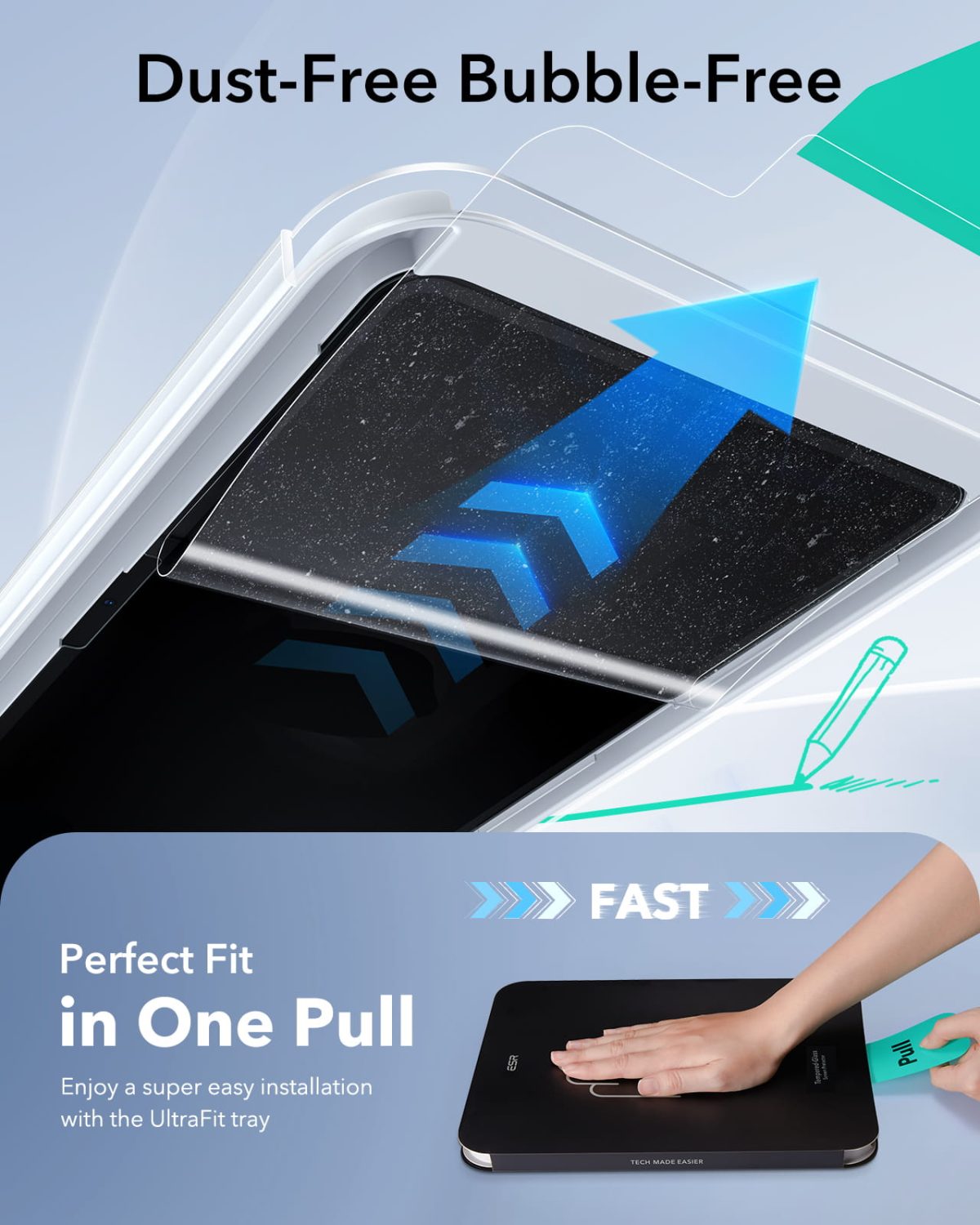 ESR iPad 11th Gen paper feel screen protector