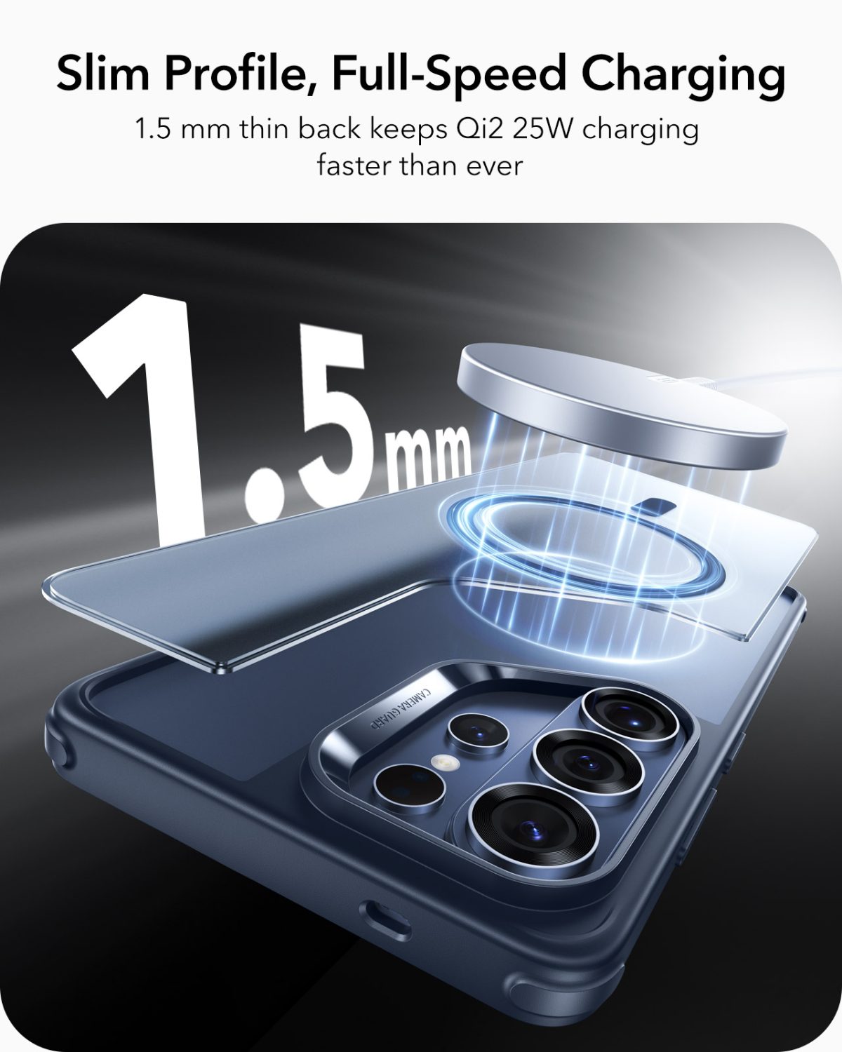 ESR Case for Samsung S26 Ultra- Classic Hybrid with MagSafe- Frosted Blue Color