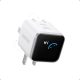 Anker Nano 45W USB-C Wall Charger with Smart Display- White