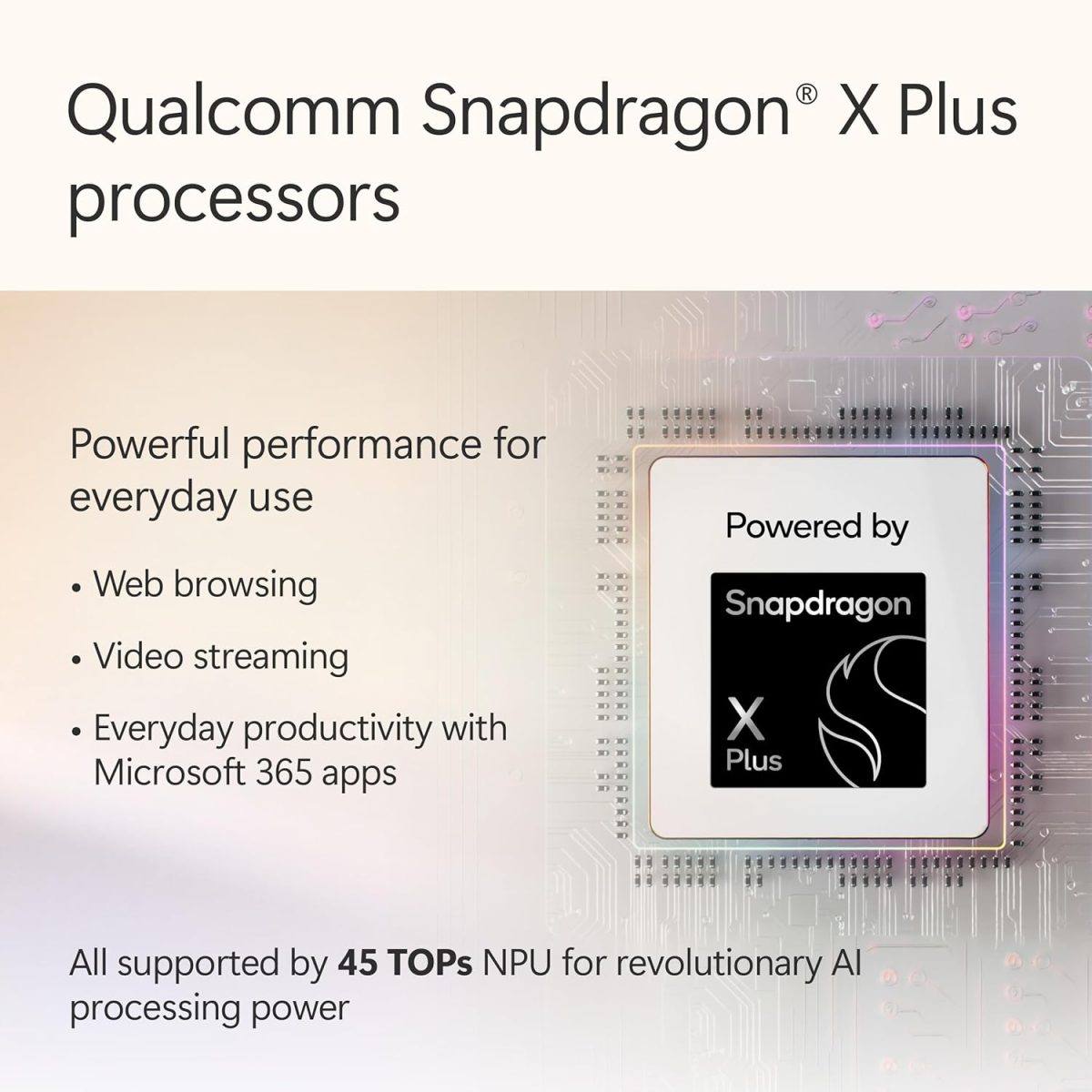 Microsoft Surface Pro powered by Snapdragon X Plus 8 Core processor
