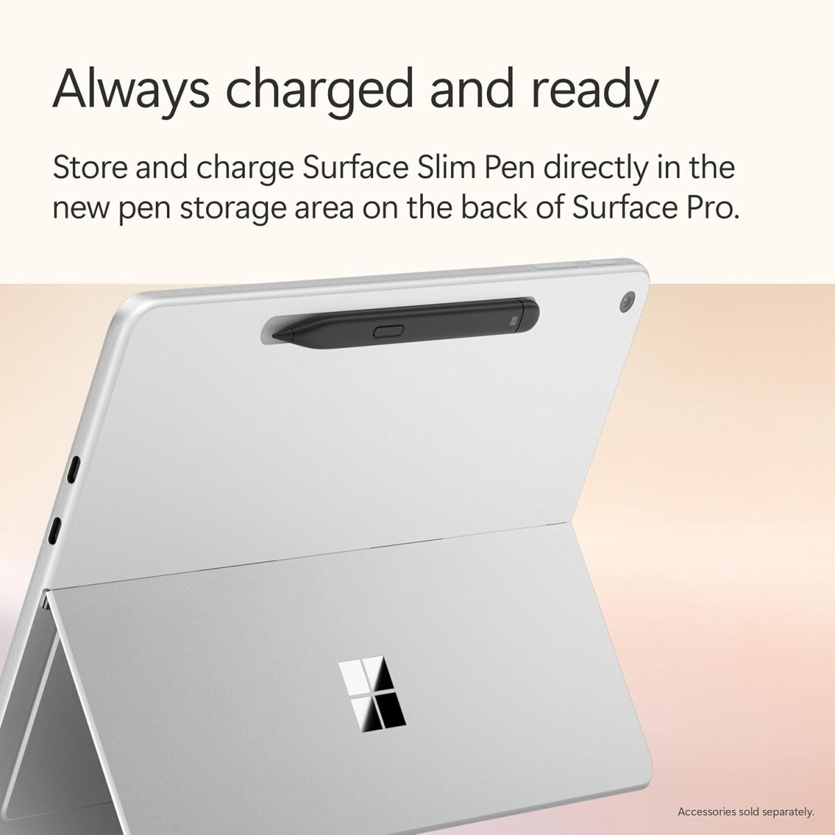 icrosoft Surface Pro 12 inch tablet in laptop mode with optional keyboard attached