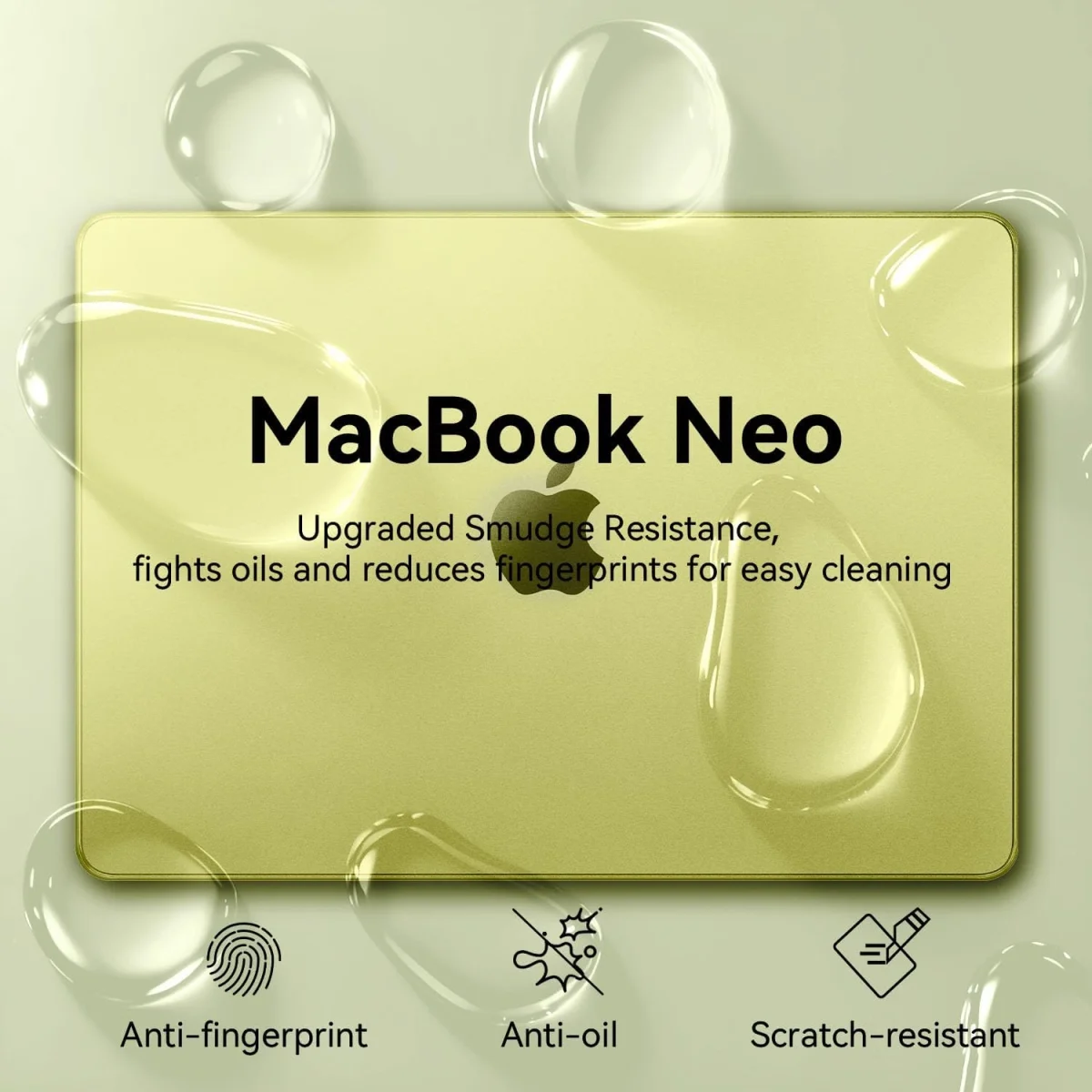 WIWU MacBook Neo case anti yellowing transparent frost citrus material