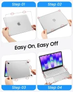 WIWU Ultra Slim Hard Shell Case for MacBook Neo- Frost Clear - Image 12