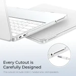 WIWU MacBook Neo case ultra thin profile with precise port cutouts