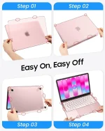 WIWU MacBook Neo case easy snap on installation micro clip design