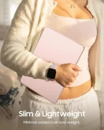 WIWU MacBook Neo case anti yellowing transparent frost blush material
