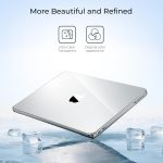 WIWU MacBook Neo case bottom view with heat dissipation vents and rubber feet