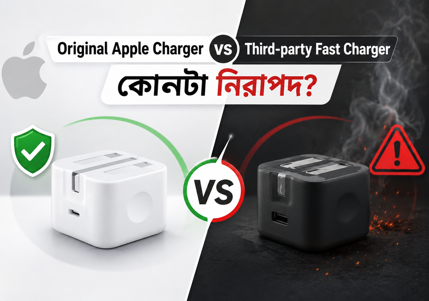 Original Apple Charger vs Third-party Fast Charger