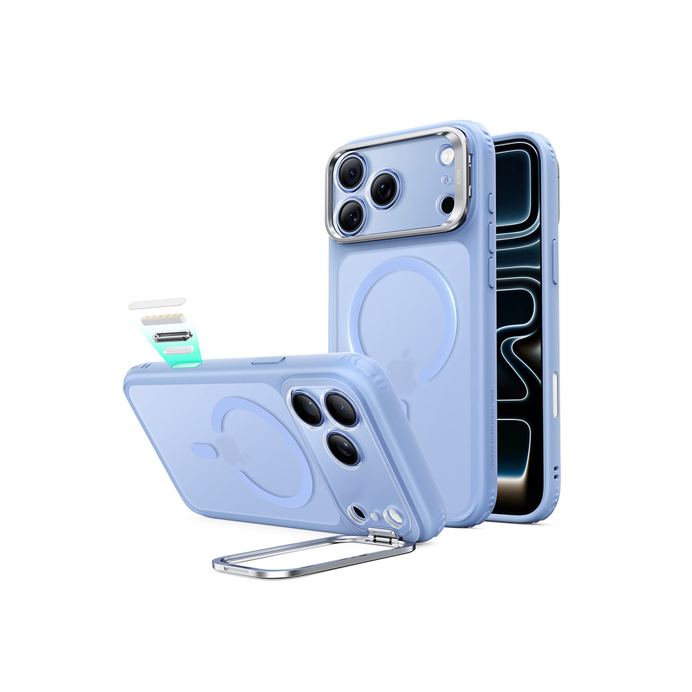 ESR iPhone 18 & 17 Series Classic Flex Stand Case Light Blue