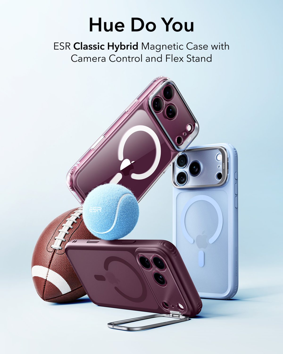 ESR iPhone 18 & 17 Series Classic Flex Stand Case Red