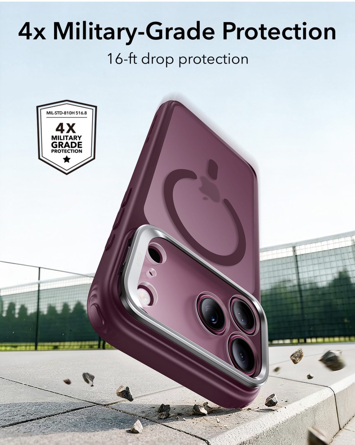 ESR iPhone 18 & 17 Series Classic Flex Stand Case Red