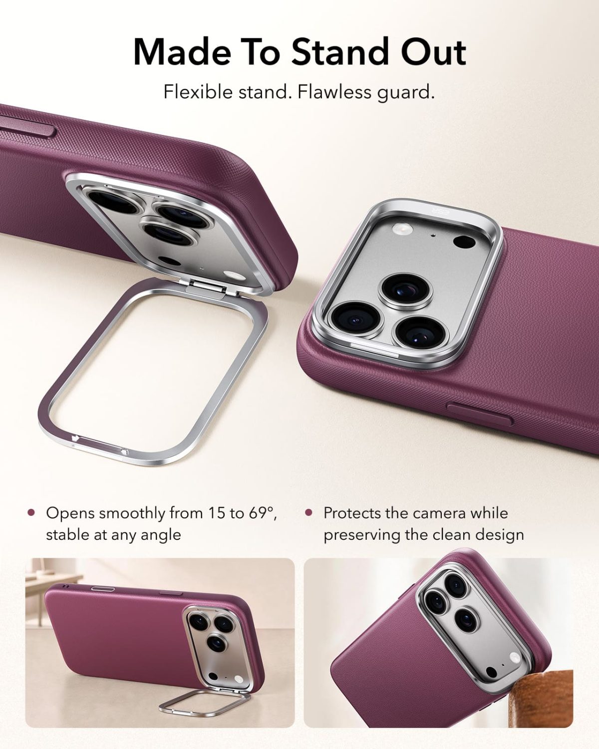 ESR iPhone 1817 Series Atelier Magnetic Deep Burgundy Case Price in BD