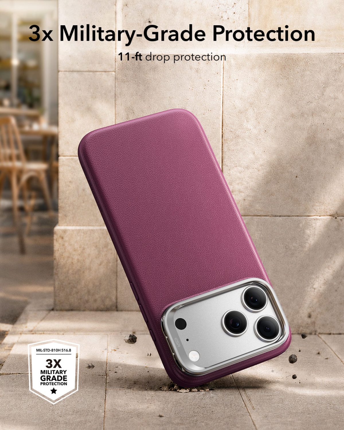 ESR iPhone 1817 Series Atelier Magnetic Deep Burgundy Case Price in BD