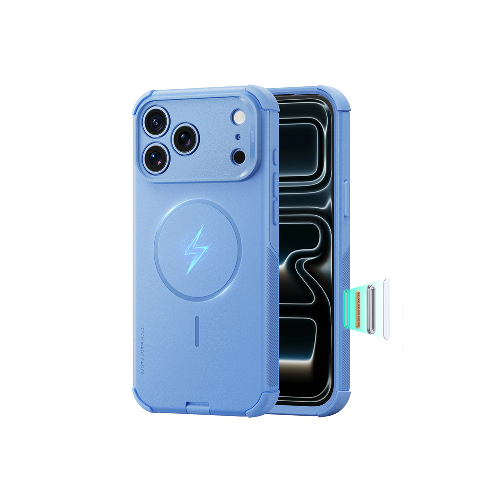 ESR iPhone 18/17 Series Cyber Tough Magnetic Case (Light Blue)