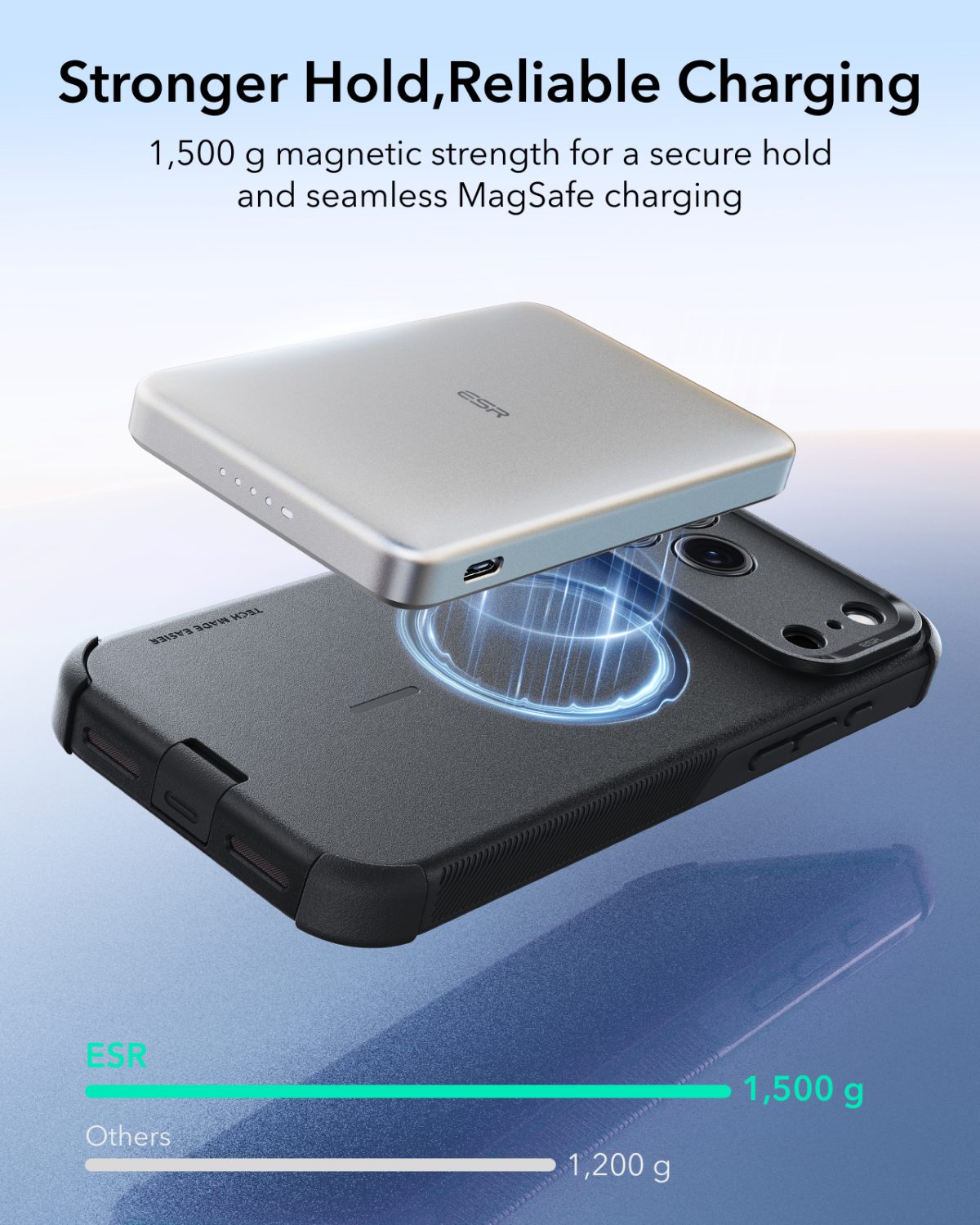 ESR Cyber Tough iPhone 18 & 17 Series Magnetic Case Black