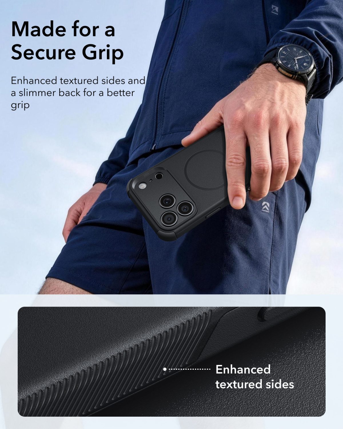 ESR Cyber Tough iPhone 18 & 17 Series Magnetic Case Black