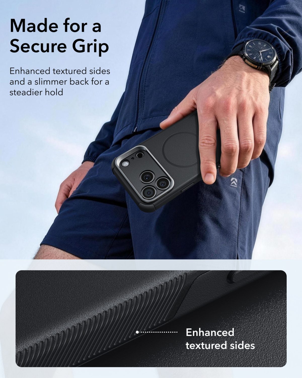 ESR Cyber Tough iPhone 18 & 17 Series Magnetic Case Black