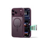 ESR iPhone 18/17 Series Classic Hybrid Case (Frosted Deep Burgundy)