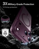 ESR iPhone 1817 Series Classic Hybrid Case (Frosted Deep Burgundy)