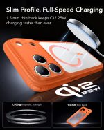 ESR iPhone 18/17 Series Classic Hybrid Case with Camera Control Button (Frosted Orange) - Image 5