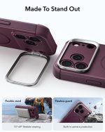 ESR iPhone 1817 Series Cyber Tough Flex Stand Case Deep Burgundy