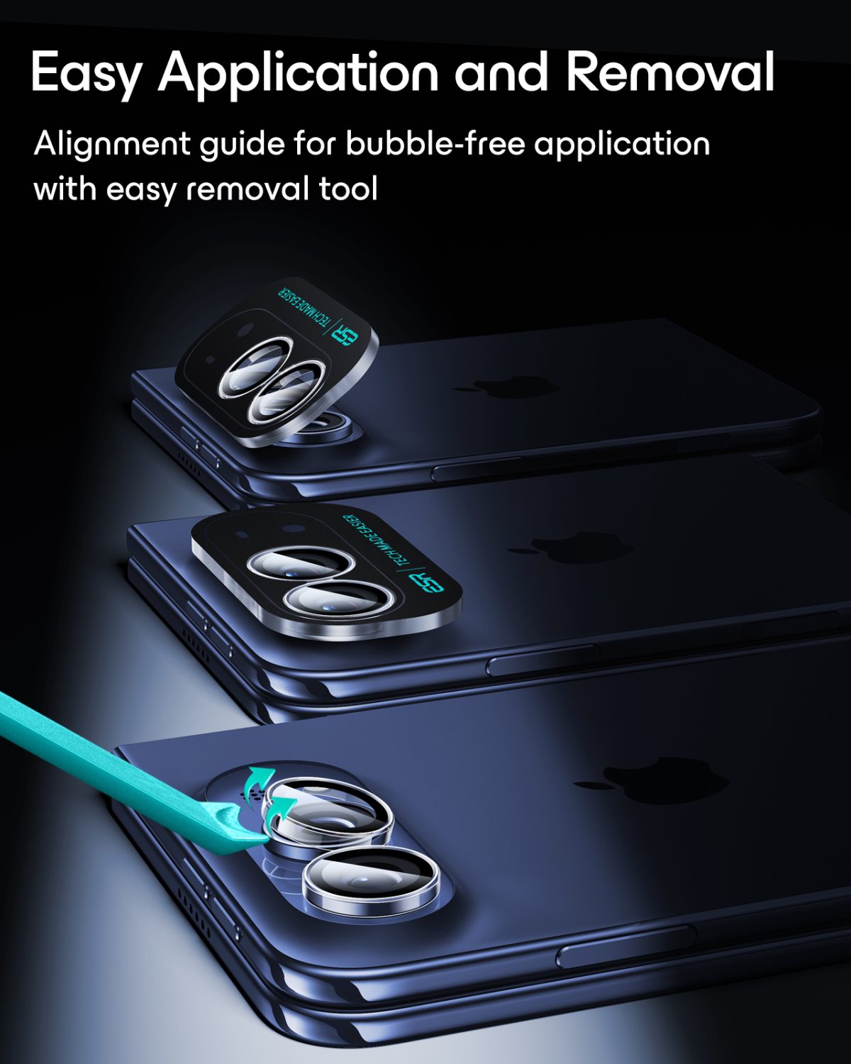 ESR iPhone Duo Armorite Camera Lens Protector BlackClear