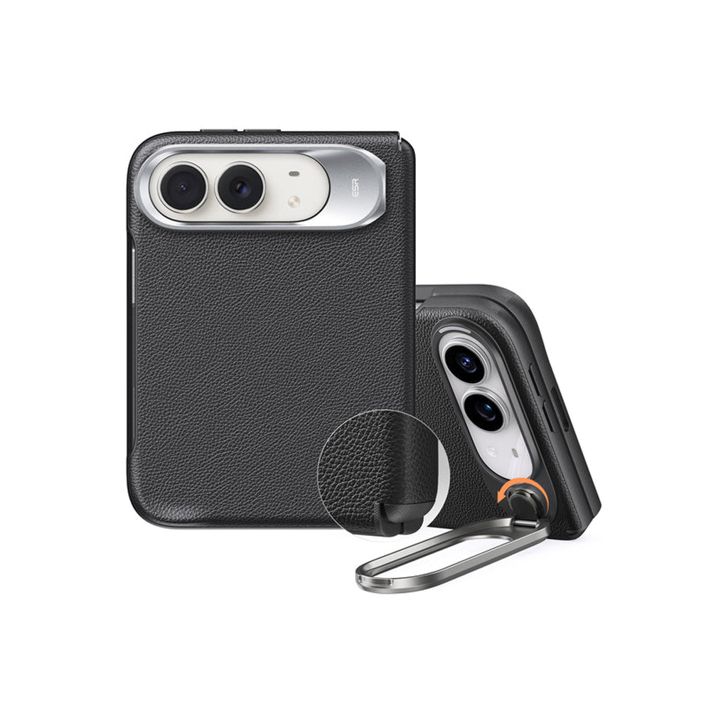 ESR iPhone Duo Atelier Magnetic Case with Flex Stand Black