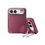 ESR iPhone Duo Atelier Magnetic Case with Flex Stand Deep Burgundy