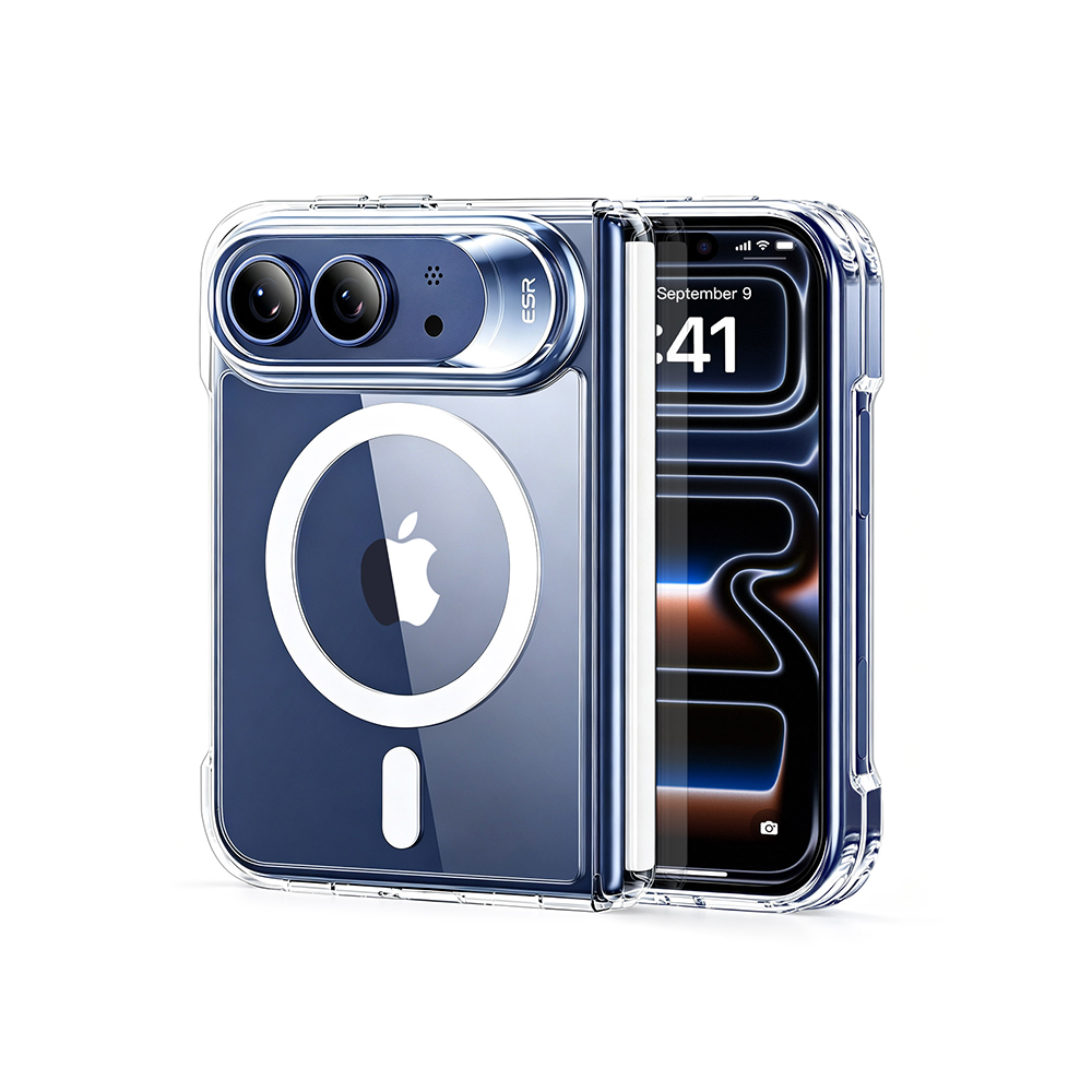 ESR iPhone Duo Classic Hybrid Magnetic Case with Flex Stand Clear